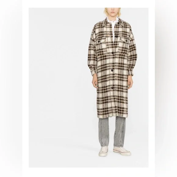 Isabel Marant ÉtoileIsabel Marant Étoile Check Pattern Shirt Coat